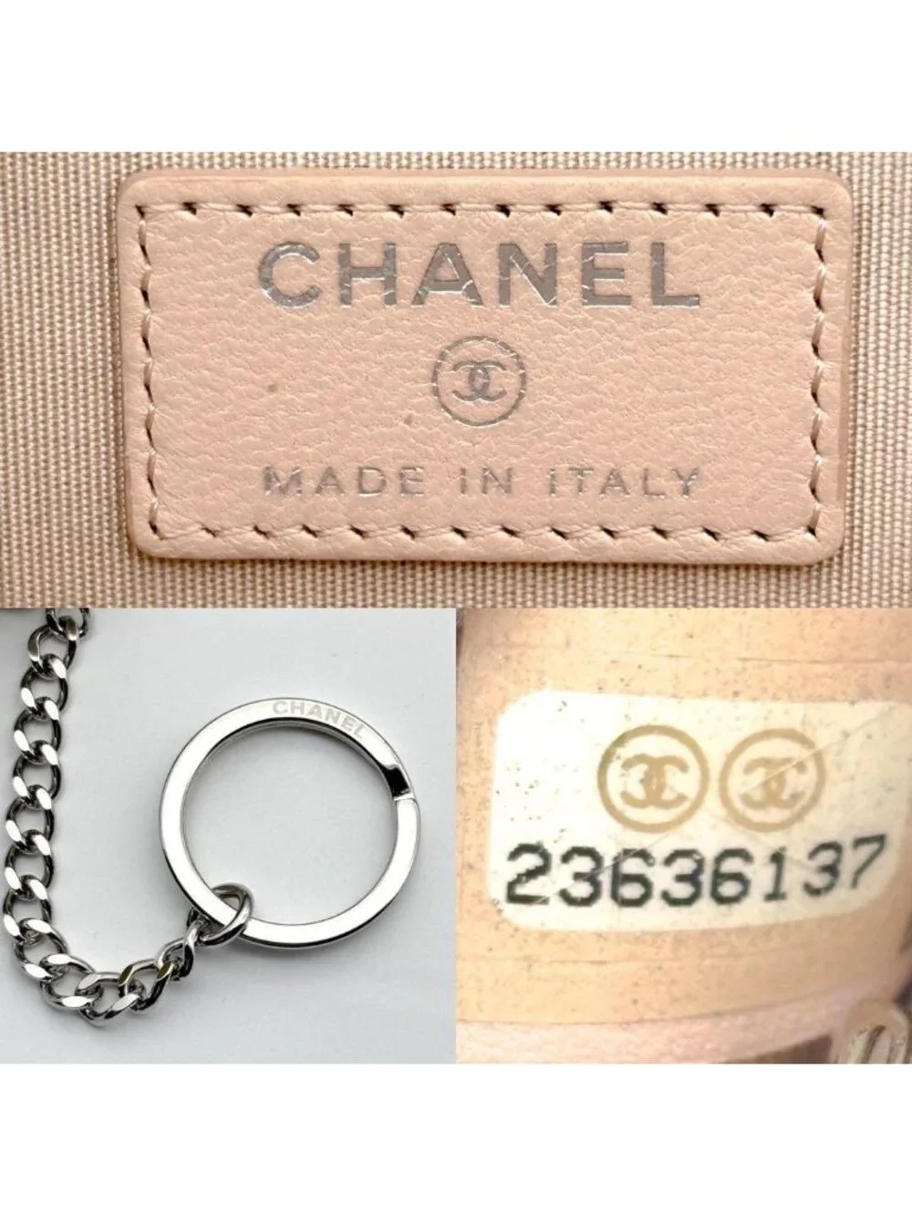 Chanel Wallet Camellia Stitch Ring Coin Purse